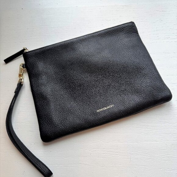 Doris & Jacky Goatskin Leather Clutch - Picture 2 of 3